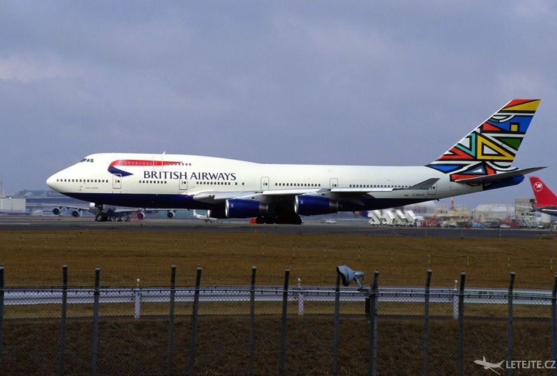 Farebný tail lietadiel British Airways, autor: Yonezawa-Shi Yamagata, Japan