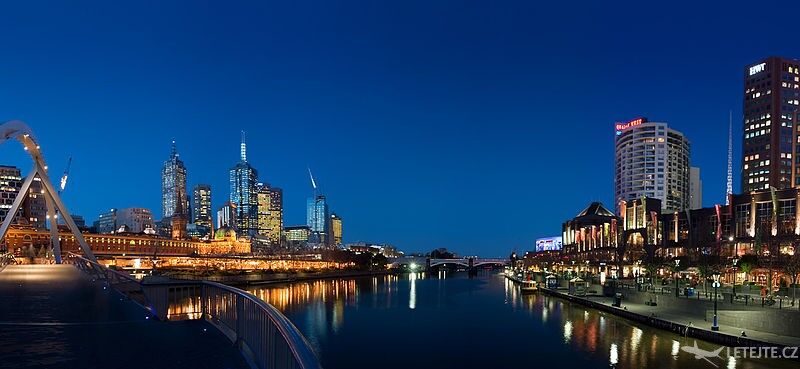 Mesto Melbourne žiari životom aj v noci, autor: Diliff